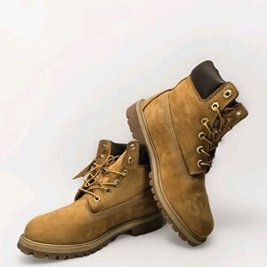 Timberland 6 Inch Waterproof Boot Wheat Nubuck Premium Size 5.5